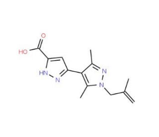 3&prime;,5&prime;-Dimethyl-1&prime;-(2-methyl-allyl)-1H,1&prime;H-[3,4&prime;]-bipyrazolyl-5-carboxylic acid - chemical structure image
