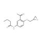 3′-Acetyl-4′-(2,3-epoxypropoxy)-butyranilide (CAS 28197-66-2) - chemical structure image