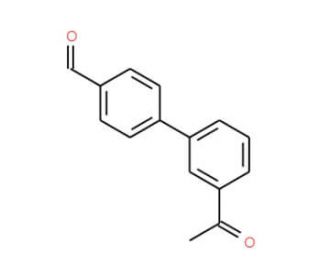 3&prime;-Acetyl-biphenyl-4-carbaldehyde - chemical structure image