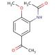 3′-Acetylamino-4′-methoxyacetophenone (CAS 74896-31-4) - chemical structure image