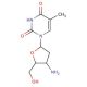 3′-Amino-3′-deoxythymidine (CAS 52450-18-7) - chemical structure image