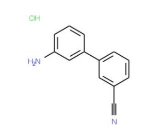 3&prime;-Amino-biphenyl-3-carbonitrile hydrochloride - chemical structure image