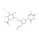 3′-Azido-3′-deoxythymidine-methyl-d3 β-D-glucuronide sodium salt (CAS 133525-01-6 (unlabeled)) - chemical structure image