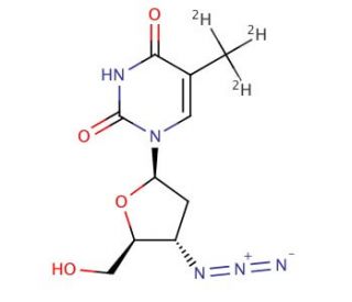 3′-Azido-3′-deoxythymidine, Methyl-d3 - chemical structure image