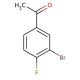 3′-Bromo-4′-fluoroacetophenone (CAS 1007-15-4) - chemical structure image