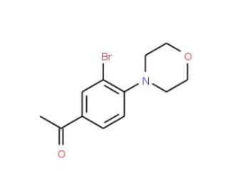 3&prime;-Bromo-4&prime;-(morpholin-4-yl)acetophenone (CAS 957066-05-6) - chemical structure image