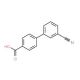 3′-Cyano-biphenyl-4-carboxylic acid (CAS 5728-45-0) - chemical structure image