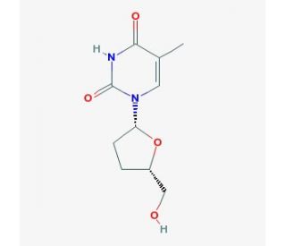 3&prime;-Deoxythymidine (CAS 3416-05-5) - chemical structure image