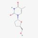 3′-Deoxythymidine (CAS 3416-05-5) - chemical structure image