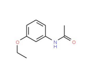 3&prime;-Ethoxyacetanilide (CAS 591-33-3) - chemical structure image