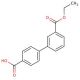 3′-(ethoxycarbonyl)biphenyl-4-carboxylic acid (CAS 915389-88-7) - chemical structure image