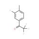 3′-Fluoro-4′-methyl-2,2,2-trifluoroacetophenone (CAS 845823-06-5) - chemical structure image