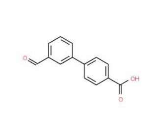 3&prime;-Formyl-[1,1&prime;-biphenyl]-4-carboxylic acid (CAS 222180-23-6) - chemical structure image