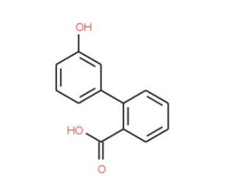 3&prime;-Hydroxy-biphenyl-2-carboxylic acid - chemical structure image