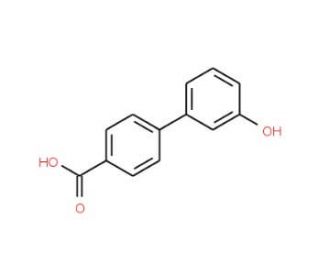 3&prime;-Hydroxy-biphenyl-4-carboxylic acid (CAS 220950-35-6) - chemical structure image