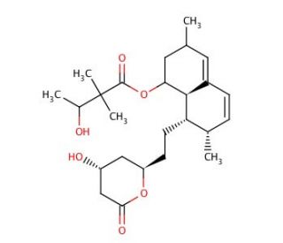 3&prime;-Hydroxy Simvastatin (CAS 126313-98-2) - chemical structure image