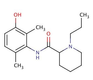 3&prime;-Hydroxyropivacaine - chemical structure image
