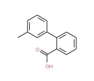 3&prime;-Methyl[1,1&prime;-biphenyl]-2-carboxylic acid (CAS 107412-71-5) - chemical structure image