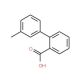 3′-Methyl[1,1′-biphenyl]-2-carboxylic acid (CAS 107412-71-5) - chemical structure image