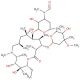 3′-N-Desmethyl-3′-N-formyl Azithromycin (CAS 612069-28-0) - chemical structure image