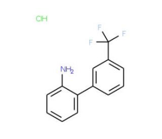 3&prime;-(Trifluoromethyl)-[1,1&prime;-biphenyl]-2-amine hydrochloride (CAS 365-06-0) - chemical structure image