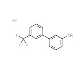 3&prime;-(Trifluoromethyl)-[1,1&prime;-biphenyl]-3-amine hydrochloride (CAS 811842-42-9) - chemical structure image