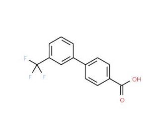 3&prime;-(Trifluoromethyl)-[1,1&prime;-biphenyl]-4-carboxylic acid (CAS 195457-70-6) - chemical structure image