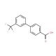 3′-(Trifluoromethyl)-[1,1′-biphenyl]-4-carboxylic acid (CAS 195457-70-6) - chemical structure image