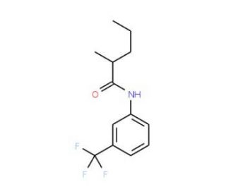 3&prime;-(Trifluoromethyl)-2-methylpentanoic anilide (CAS 1939-26-0) - chemical structure image