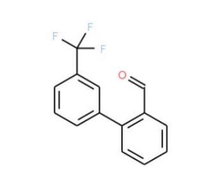3&prime;-Trifluoromethyl-biphenyl-2-carbaldehyde (CAS 223575-93-7) - chemical structure image