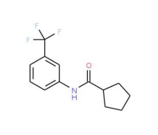 3&prime;-(Trifluoromethyl)cyclopentanecarboxanilide (CAS 13691-84-4) - chemical structure image