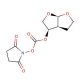 [(3R,3aS,6aR)-Hydroxyhexahydrofuro[2,3-b]furanyl Succinimidyl Carbonate (CAS 253265-97-3) - chemical structure image