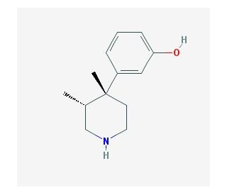 (3R,4R)-3,4-Dimethyl-4-(3-hydroxyphenyl)piperidine (CAS 119193-19-0) - chemical structure image