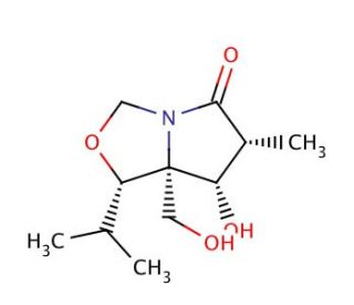 (3R,4S,5R,6S)-1-Aza-4-hydroxy-5-hydroxymethyl-6-isopropyl-3-methyl-7-oxabicycl[3.3.0]octan-2-one (CAS 145452-02-4) - chemical