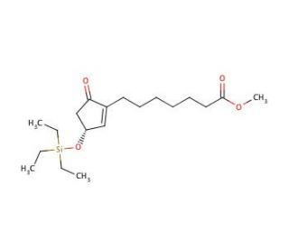 Methyl-7-[5-oxo-3(R)-[triethylsilyl)oxy]-1-cyclopenten-1-yl]heptanoate (CAS 118456-54-5) - chemical structure image