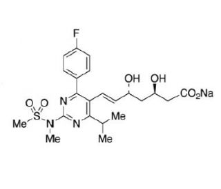 (3R,5R)-Rosuvastatin Sodium Salt - chemical structure image