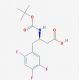 (3R)-N-(tert-Butoxycarbonyl)-3-amino-4-(2,4,5-trifluorophenyl)butanoic Acid (CAS 486460-00-8) - chemical structure image