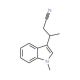 (3S)-(−)-3-(1-Methyl-1H-indol-3-yl)butanenitrile (CAS 429689-24-7) - chemical structure image