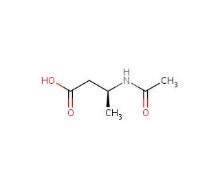 (3S)-3-(acetylamino)butanoic acid - chemical structure image