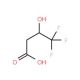 (3S)-3-Hydroxy-4,4,4-trifluorobutyric acid (CAS 128899-79-6) - chemical structure image