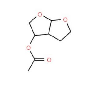 (3S,3aR,6aS)-Hexahydrofuro[2,3-b]furan-3-yl Acetate (CAS 162020-29-3) - chemical structure image