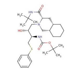 [3S-(3R,4aR,8aR,2&prime;S,3&prime;S)]-2-[3&prime;-N-t-Boc-amino-2&prime;-hydroxy-4&prime;-(phenyl)thio]butyldecahydroisoquinoline-3-N-t-butylcarboxamide -