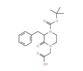 (3S)-4-Boc-1-carboxymethyl-3-benzyl-piperazin-2-one (CAS 215121-89-4) - chemical structure image