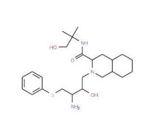 (3S,4aS,8aS)-2-[(2R,3R)-3-[(3-Amino-2-hydroxy-4-phenythiobutyl]-decahydro-N-(2-hydroxy-1,1-dimethylethyl)-3-isoquinolinecarbo