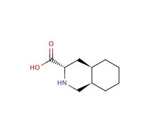 (3S,4aS,8aS)-Decahydroisoquinolinecarboxylic Acid, Hydrochloride Salt (CAS 115238-58-9) - chemical structure image
