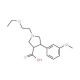 (3S,4R)-1-(2-Ethoxyethyl)-4-(3-methoxyphenyl)-pyrrolidine-3-carboxylic acid - chemical structure image