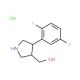 [(3S,4R)-4-(2,5-Difluorophenyl)pyrrolidin-3-yl]-methanol hydrochloride - chemical structure image