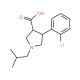 (3S,4R)-4-(2-Chlorophenyl)-1-isobutylpyrrolidine-3-carboxylic acid - chemical structure image