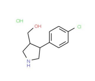 [(3S,4R)-4-(4-Chlorophenyl)pyrrolidin-3-yl]-methanol hydrochloride - chemical structure image