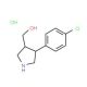 [(3S,4R)-4-(4-Chlorophenyl)pyrrolidin-3-yl]-methanol hydrochloride - chemical structure image